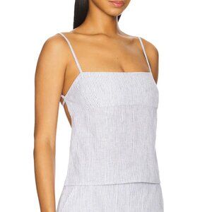 Lovers + Friends Striped Camisole in Blue and White